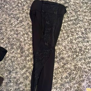 Lululemon leggings with mesh